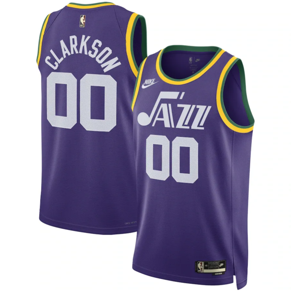 23-24 Utah Jazz Classic Edition Jordan Clarkson #00 Swingman NBA Jersey