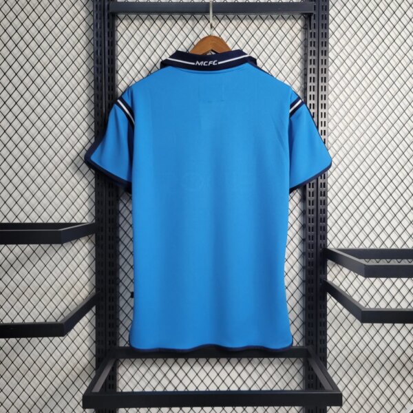 01-02 Manchester City Home Retro Jersey - Image 2