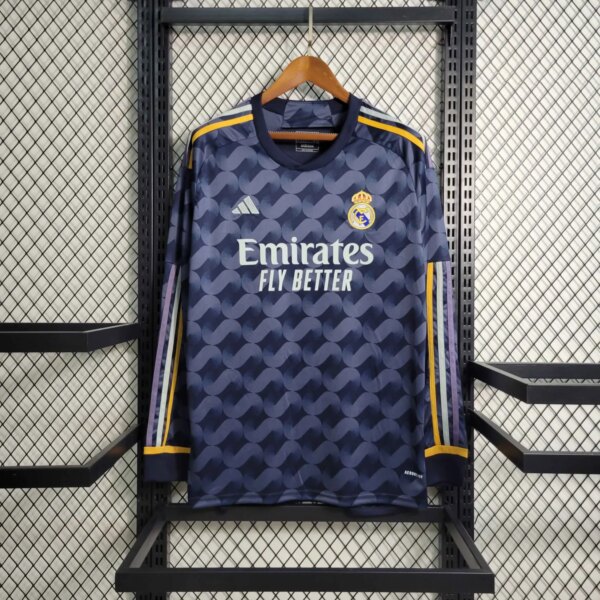 23-24 Real Madrid Away Fans Long Sleeve Jersey