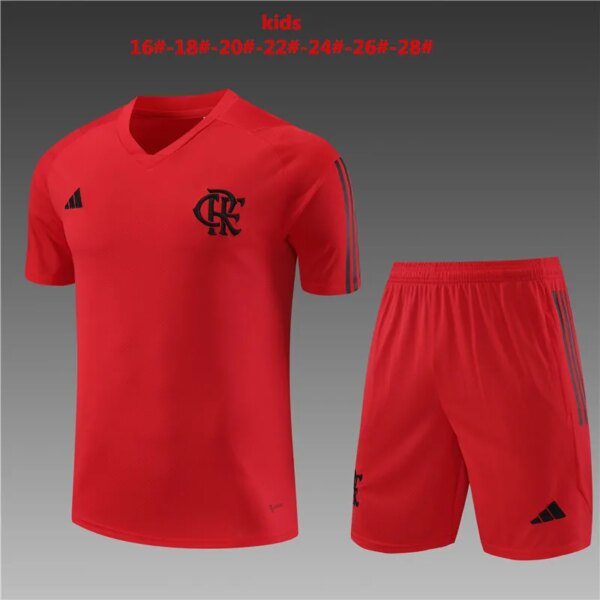 23-24 Flamengo Short Sleeve Training Suit - Image 3