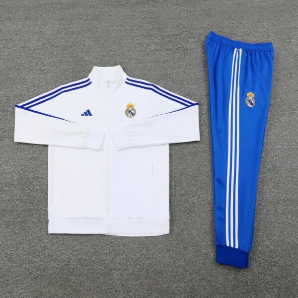24-25 Real Madrid White Jacket Tracksuit - Image 5