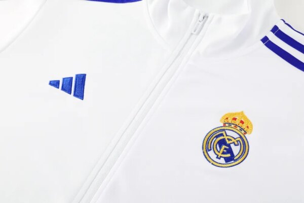 24-25 Real Madrid White Jacket Tracksuit - Image 7