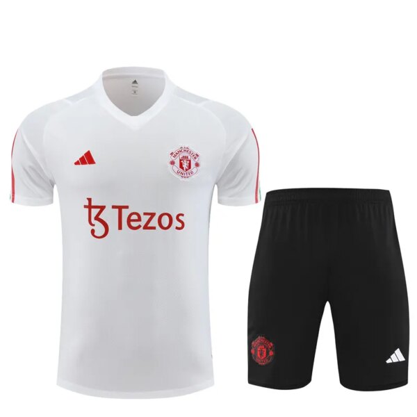 23-24 Manchester United Short Sleeve Training Suit - Image 2