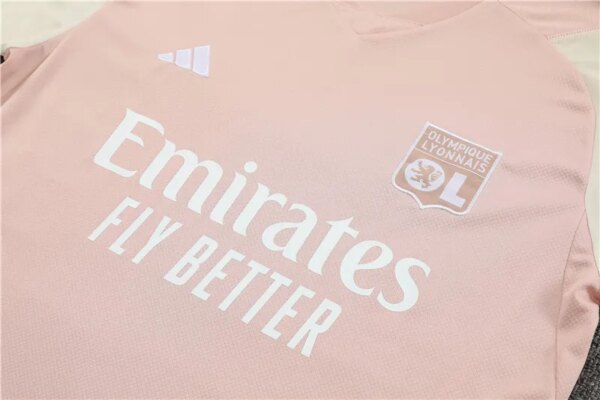23-24 Olympique Lyonnais Short Sleeve Training Suit - Image 5