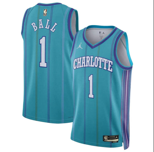 23-24 Charlotte Hornets Classic Edition LaMelo Ball #1 Swingman NBA Jersey