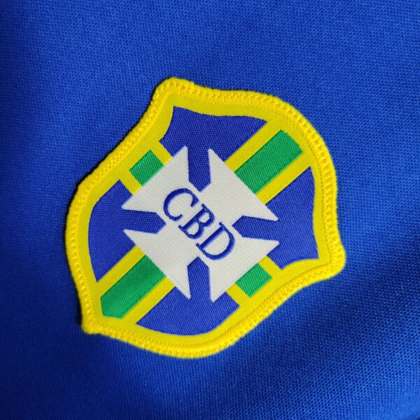 1957-1962 Brazil Away Blue Retro Jersey - Image 2