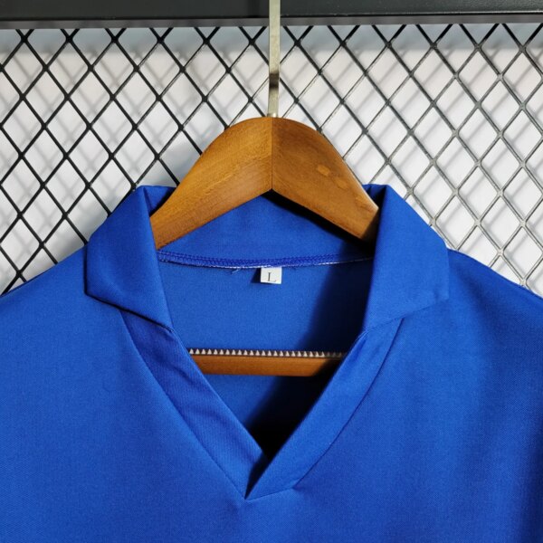1957-1962 Brazil Away Blue Retro Jersey - Image 3