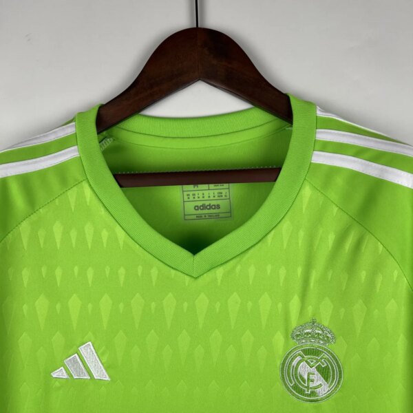 23-24 Real Madrid Goalkeeper Green Fans Jersey - Image 3