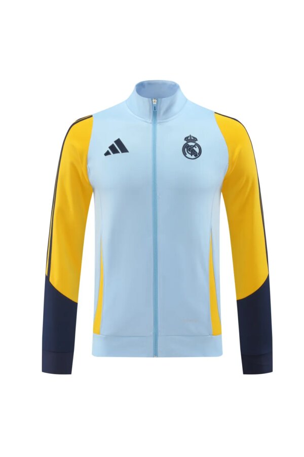 24-25 Real Madrid Light Blue Jacket Tracksuit - Image 3
