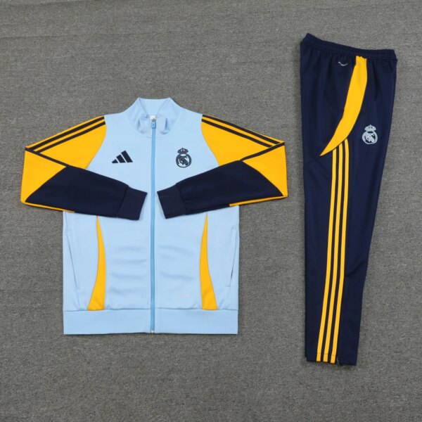 24-25 Real Madrid Light Blue Jacket Tracksuit - Image 5