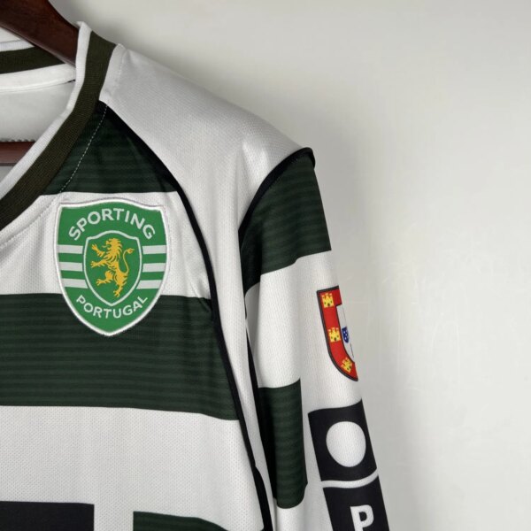 2001-03 Sporting CP Home Long Sleeve Retro Jersey - Image 2