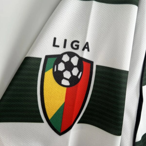 2001-03 Sporting CP Home Long Sleeve Retro Jersey - Image 4