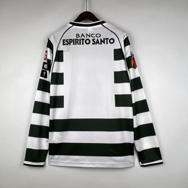 2001-03 Sporting CP Home Long Sleeve Retro Jersey - Image 7