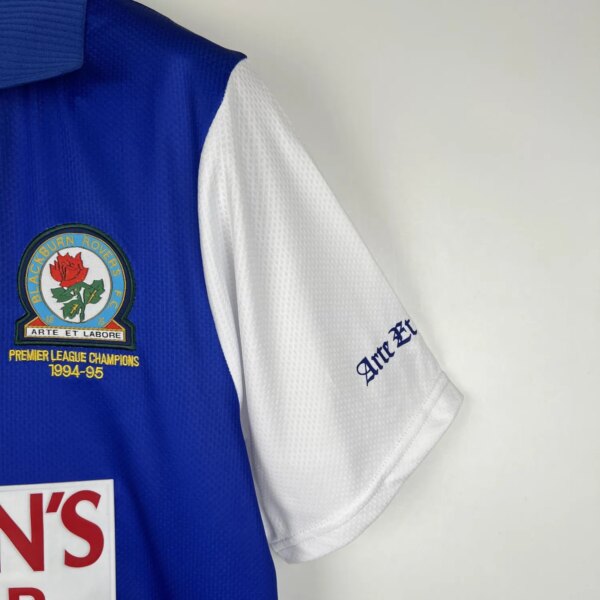 1994-95 Blackburn Rovers Home Retro Jersey - Image 2