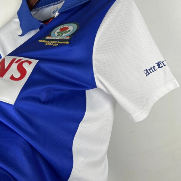 1994-95 Blackburn Rovers Home Retro Jersey - Image 3
