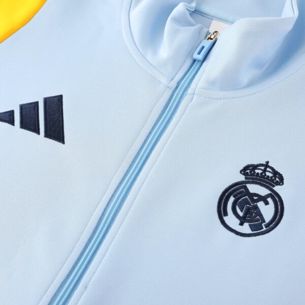 24-25 Real Madrid Light Blue Jacket Tracksuit - Image 7