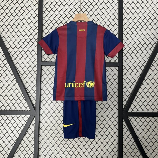 Retro 14-15 Barcelona Home Kids Kit - Image 5