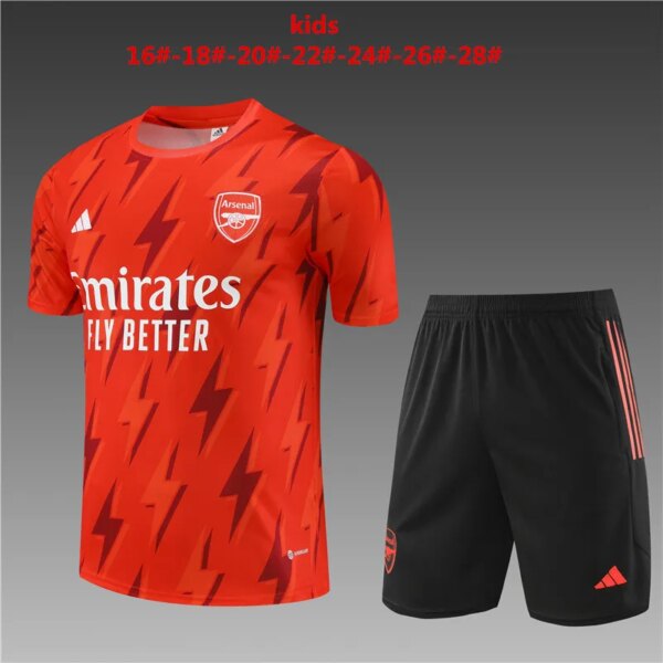 23-24 Arsenal Training Short Sleeve Suit - Image 3