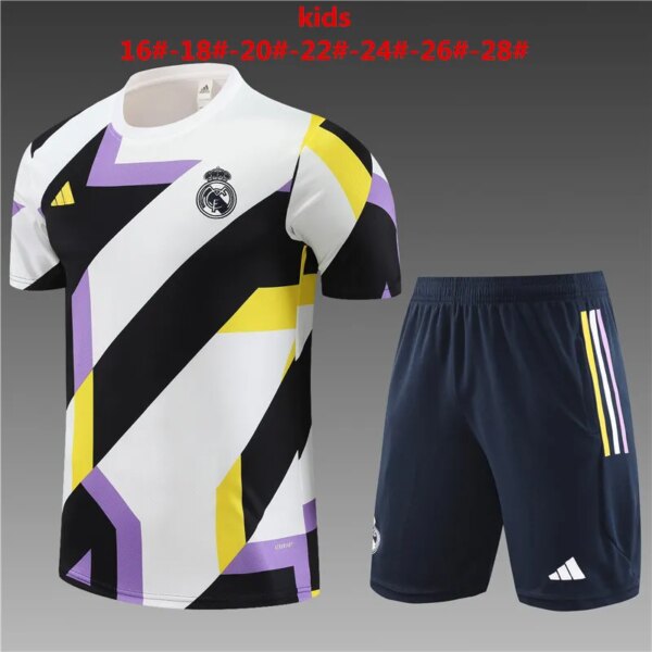 23-24 Real Madrid Camouflage Training Short Sleeve Suit - Image 12