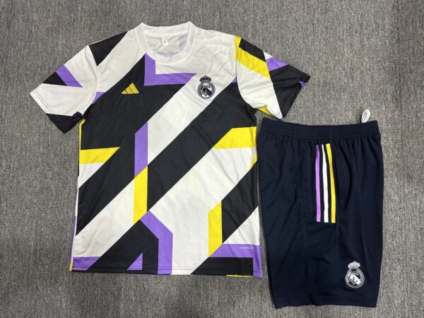 23-24 Real Madrid Camouflage Training Short Sleeve Suit - Image 13