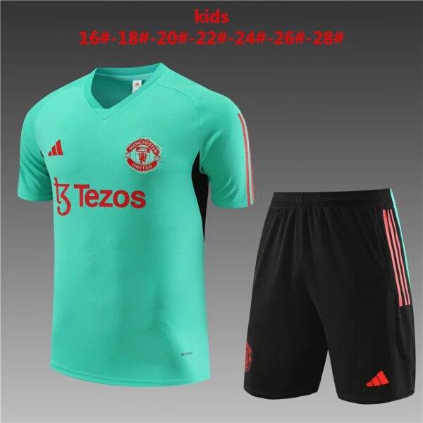 23-24 Manchester United Training Short Sleeve Suit - Image 11