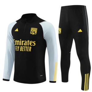 23-24 Olympique Lyonnais Black Training Suit