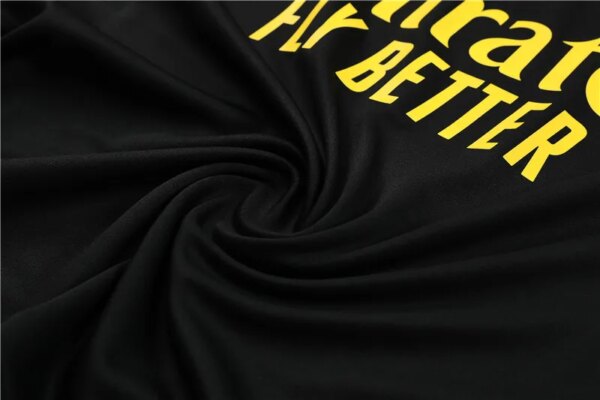 23-24 Olympique Lyonnais Black Training Suit - Image 6