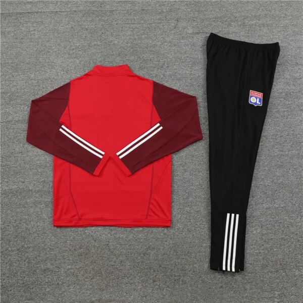 23-24 Olympique Lyonnais Red Training Suit - Image 2