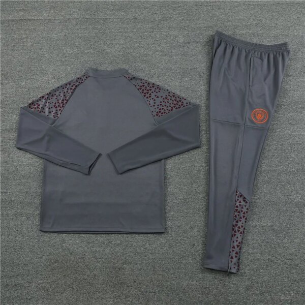 23-24 Manchester City Grey Training Suit - Image 2
