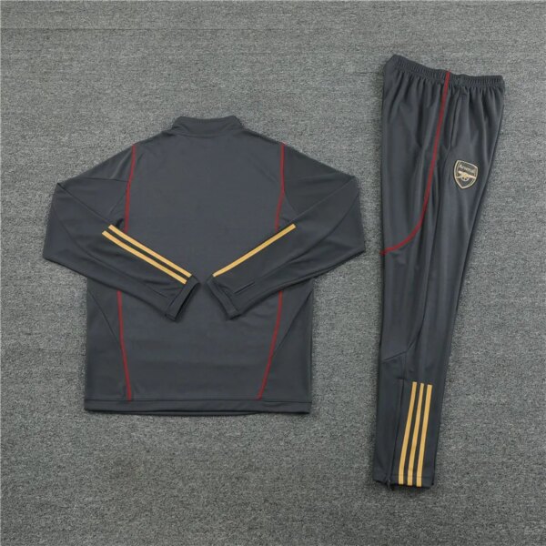 23-24 Arsenal Grey Training Suit - Image 2