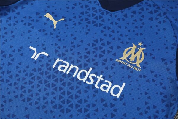 23-24 Olympique Marseille Training Short Sleeve Suit - Image 2