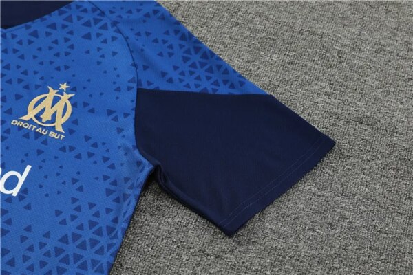 23-24 Olympique Marseille Training Short Sleeve Suit - Image 3