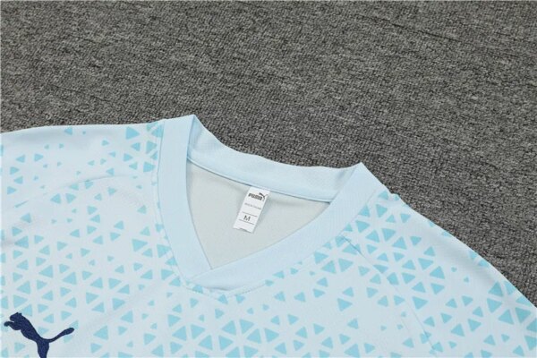 23-24 Olympique Marseille Training Short Sleeve Suit - Image 2