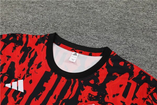 23-24 Manchester United Camouflage Training Short Sleeve Suit - Image 3