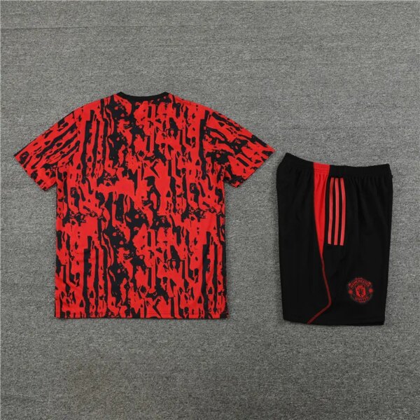 23-24 Manchester United Camouflage Training Short Sleeve Suit - Image 6