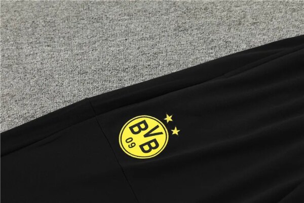 23-24 Borussia Dortmund Black Training Suit - Image 9