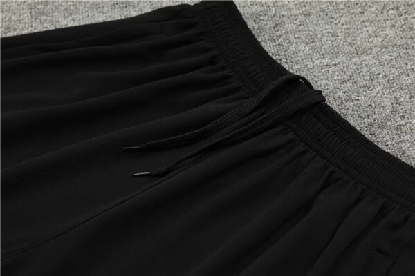 23-24 AC Milan Black Training Short Sleeve Suit - Image 9