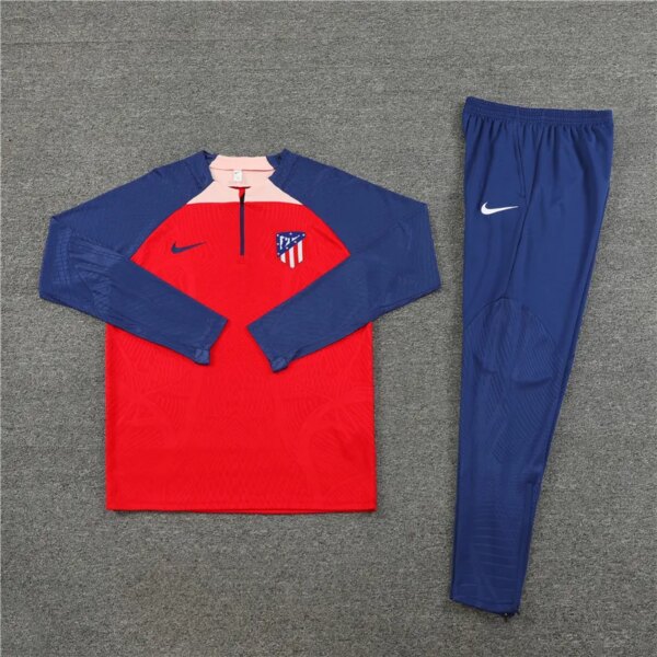 23-24 Atletico Madrid Player Red Training Suit - Image 2