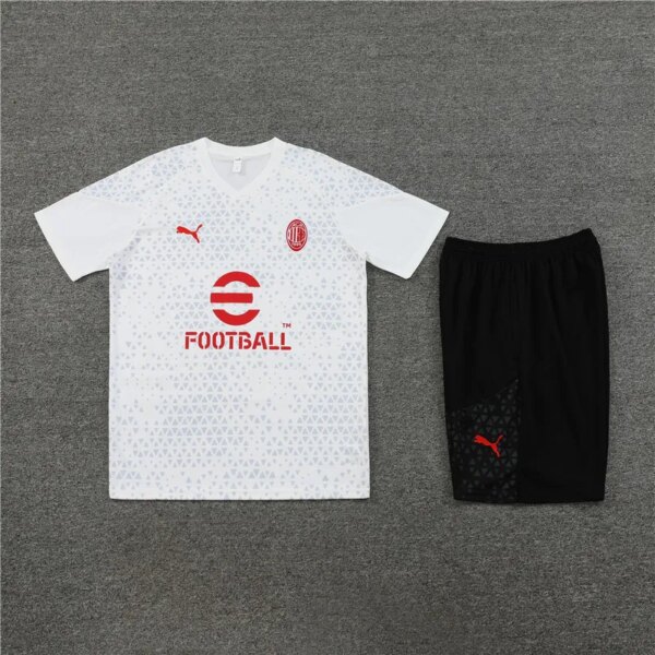 23-24 AC Milan Training Short Sleeve Suit - Image 2