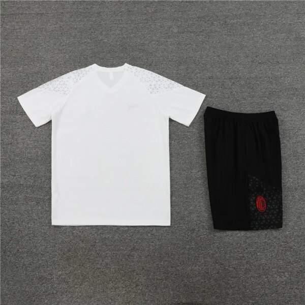 23-24 AC Milan Training Short Sleeve Suit - Image 3
