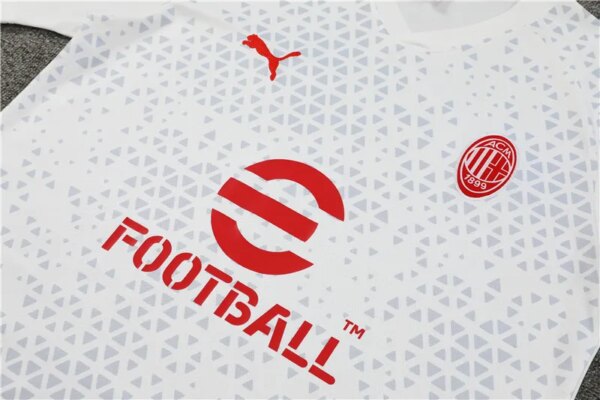 23-24 AC Milan Training Short Sleeve Suit - Image 5