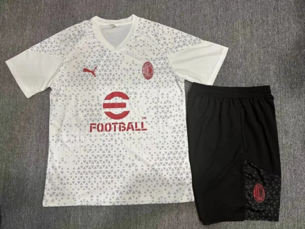 23-24 AC Milan Training Short Sleeve Suit - Image 13