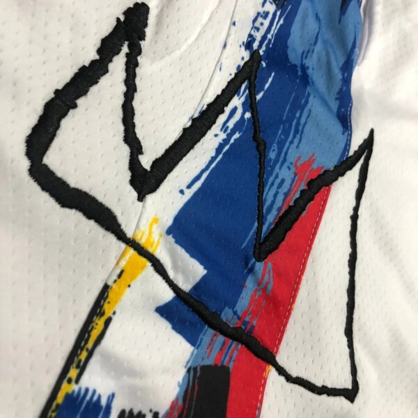 2023 Nets White NBA Shorts - Image 4