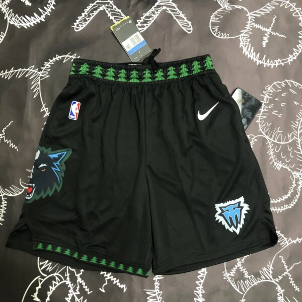 2023 Timberwolves Black  NBA Shorts