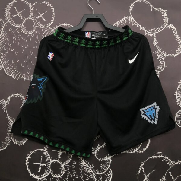 2023 Timberwolves Black  NBA Shorts - Image 4