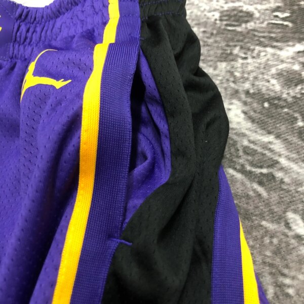 2023 Lakers Purple NBA Shorts - Image 2