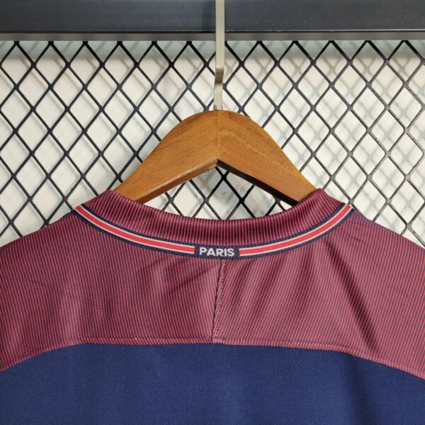 17-18 PSG Home Blue Retro Jersey - Image 4