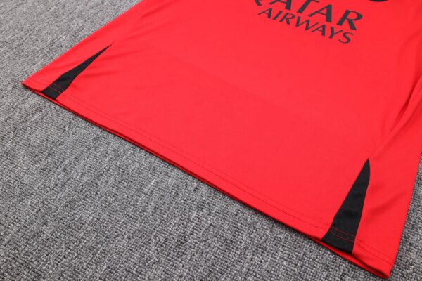 23-24 PSG Jordan Red Training Vest Suit - Image 4