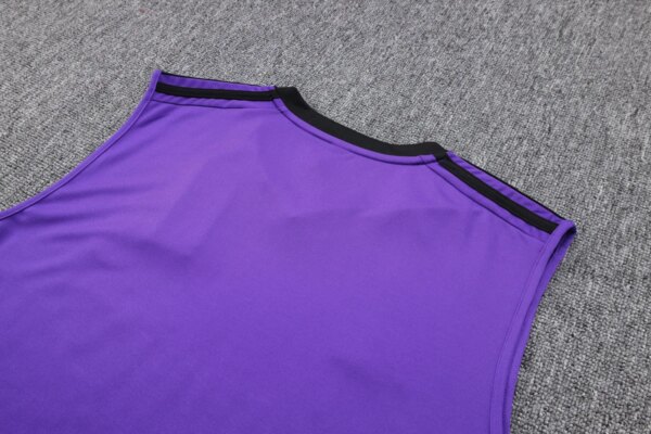 23-24 Real Madrid purple Training Vest Suit - Image 5