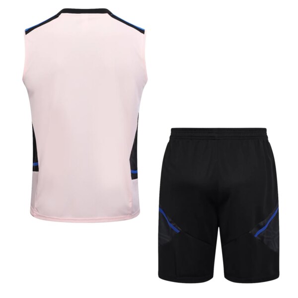 23-24 Manchester United Pink Training Vest Suit - Image 9